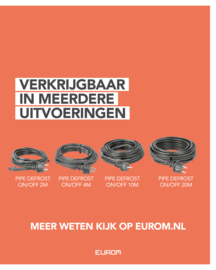 Eurom vorstwerend snoer (Pipe Defrost) 4 Meter