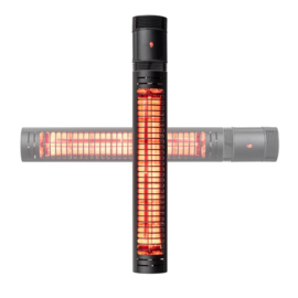 Eurom | Hangende Terrasverwarming | Elektrisch | Golden 1500 slim | 1500W | 16m² | Golden Amber | Afst. & dimmer | 334890