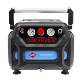 Airpress zuigercompressor H 215/6 - 230V - 8 bar - olievrij - semi pro - 36943