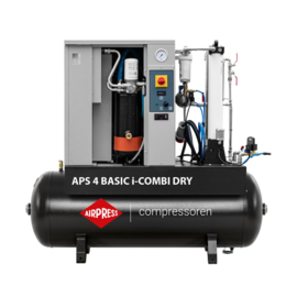 Airpress shroefcompressor APS 4 Basic i-Combi Dry met adsorptiedroger
