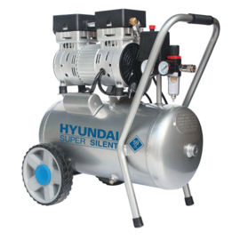 Hyundai Geluidsarme olievrije zuigercompressor 24L 230V - 8 bar - semi pro