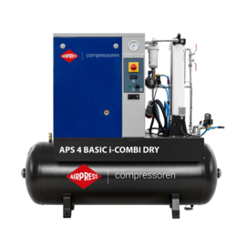 Airpress shroefcompressor APS 4 Basic i-Combi Dry met adsorptiedroger