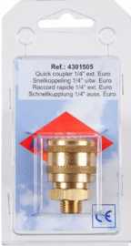 Airpress Snelkoppeling (Euro 1/4'' uitw)