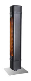 Eurom | Staande Terrasverwarming | Elektrisch | Heat and beat tower | 2200W dimbaar | 22m² | Carbon | Bluetooth speakers | AB + App | 334562