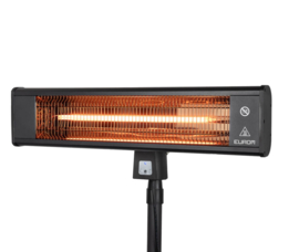 Eurom | Staande Terrasverwarming | Elektrisch |  TH1800S | 1800W | 14m² | Carbon | 333978
