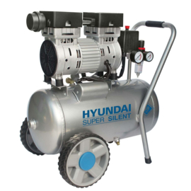 Hyundai Geluidsarme olievrije zuigercompressor 24L 230V - 8 bar - semi pro