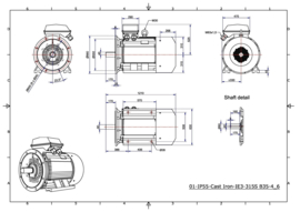 OMT1-IE3 315S4 110kW (1500rpm) 400/690V 50Hz IP55 B3/B5/B35/V1