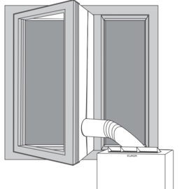 Eurom Cloth Window Kit 600 cm Raamdoorvoer