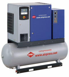 Airpress Schroefcompressor APS 10DD IVR 5,5-13 bar CombiDry