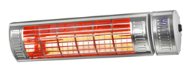 Eurom | Hangende Terrasverwarming | Elektrisch | Golden 2500 Ultra RCD | 2500W | 20m² | Golden Halogeen | Afst. & dimmer | 334555