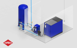 Persluchtketel (verticaal 1000L 11Bar)