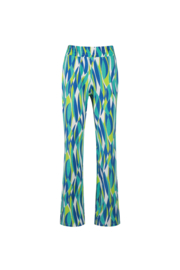 C&S THE LABEL broek Aaliya yellow green/oceaan