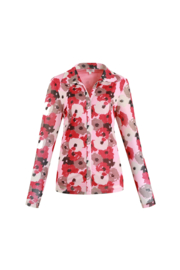 C&S THE LABEL blouse Roos bloesemroze/magenta