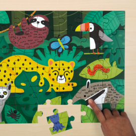 Voel puzzel dieren uit het Regenwoud - 3j