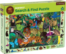 Zoek en Vind puzzel Bosdieren -  4j