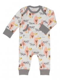 Babypyjama vos -  roze biologisch katoen