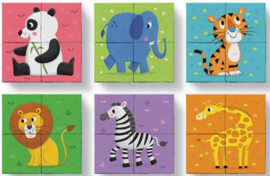 Blok puzzel Jungle Dieren - 2 jaar