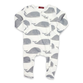 Baby pyjama Walvis  - grijs