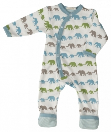 Pilotenmutsje baby Olifant - blauw multicolor