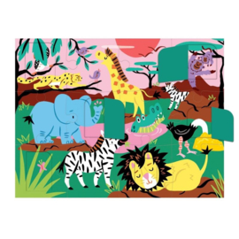 Flapjes puzzel safaridieren -2j