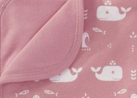 Babydeken Walvis roze