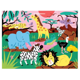 Flapjes puzzel safaridieren -2j
