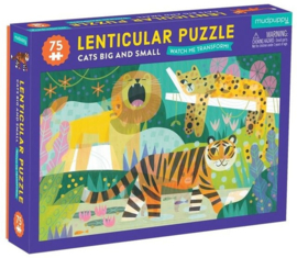 Bewegende puzzel Grote en Kleine Katten - 5j