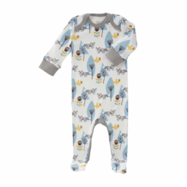 Babypyjama vos met voetjes  -  biologisch katoen