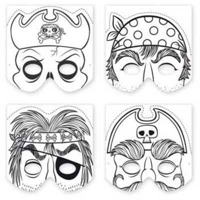 Gooey licentie supermarkt Maak masker prinses, piraat, vlinder, monster | deKleineVogelaar
