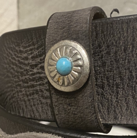 Leren riem”Ganesha” 011 maat 105
