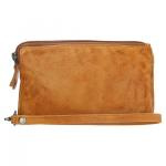 Old West”Paint Rock” clutch/portemonnee oker geel