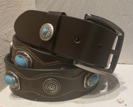 Leren riem”Ganesha” 007 maat 105