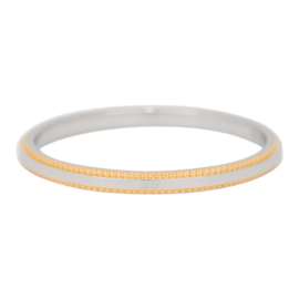 Ixxxi Jewelry Double Gear Zilver/Goud 2 mm(artnr. RO2809-12)