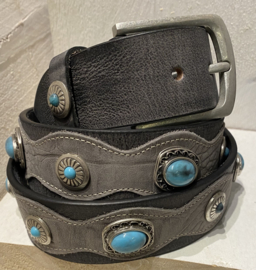 Leren riem” Ganesha” 009 maat 95