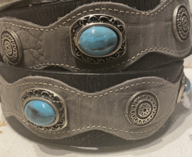 Leren riem”Ganesha” 004 maat 105