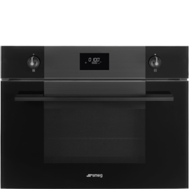 Smeg oven met magnetron SF4101MCNO Linea zwart