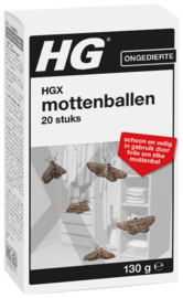 HG X Mottenballen 20 stuks