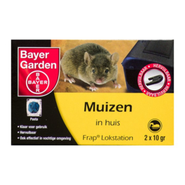 Bayer Muizen in huis Frap Lokstation Kant & Klaar Effectief -  2 x 10 gram.