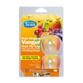 Doctor Clean - Fruit Vliegjes Vanger Duo - Niet Giftig - Effectief