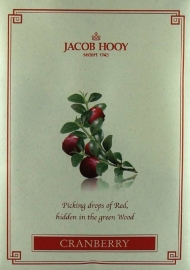 Jacob Hooy - Cranberry   Frisse  Zoete - geur - Geurzakje 1 stuk