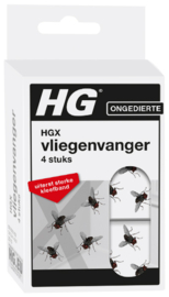 HGX Geurloze Sterke Kleefband Vliegenvanger Gifvrij  4 stuks