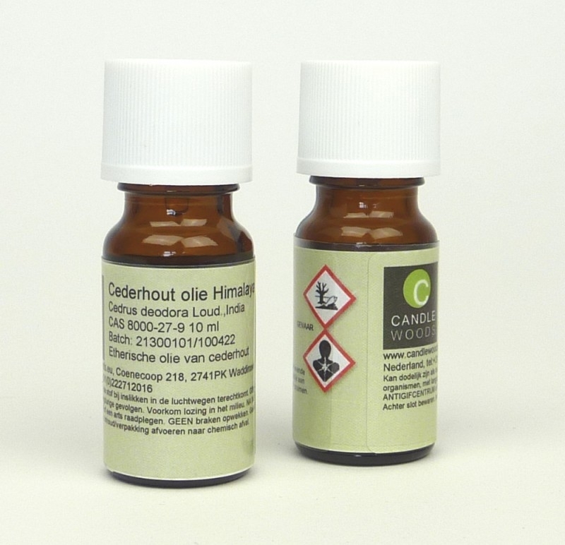 Candlewoods - Cederhoutolie - Anti Mot - Rode Cederhout -  Houtgeur - 20 ml.