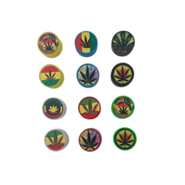 12 stuks Plastic Grinders Leaves 60mm