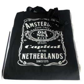 Katoenen Bag 15 Black Amsterdam Jack D 12 stuks (8052)