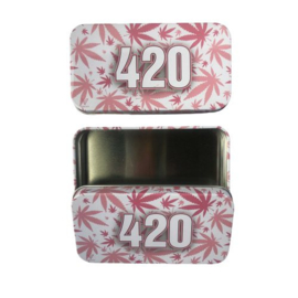 2 x Tin Case 420 PINK