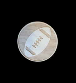 6 x Houten onderzetters American Footbal
