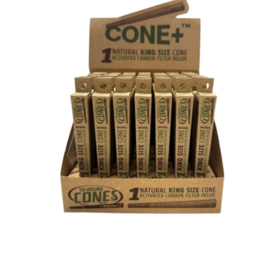 Cone + C Tip Natural Pack Cone met CarbonFilter  48 stuks