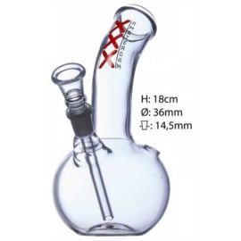 Glass Bong Round 18cm Amsterdam XXX (2353)