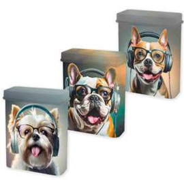 12 stuks Tin Box Musical Dogs