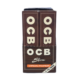 OCB Unbleached Slim Vloei + Tip (9106)
